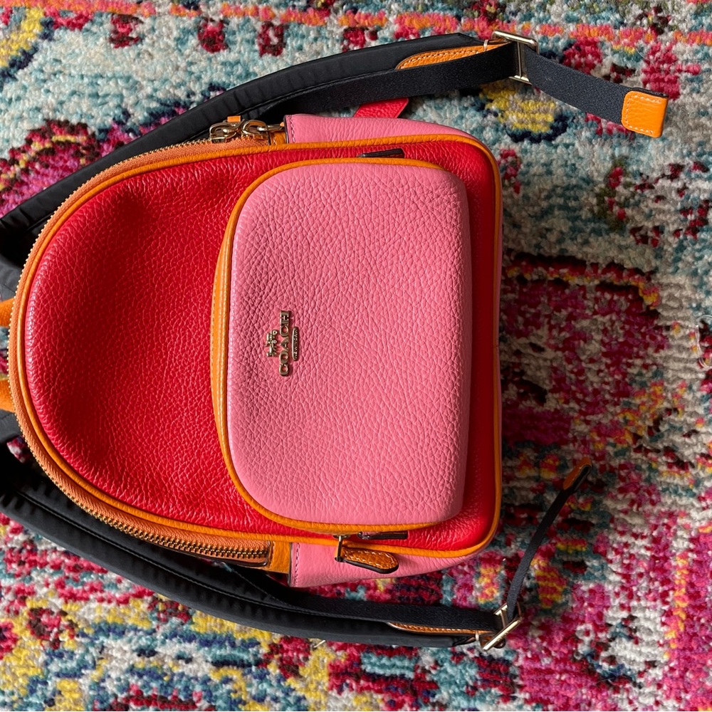 Coach - Color block mini backpack